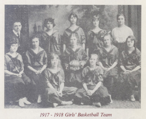 1917-1918 Girls Basketball Team