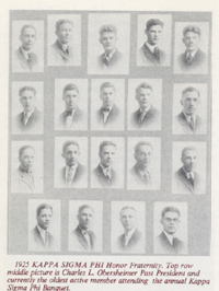 1925 Kappa Sigma Phi Honor Fraternity