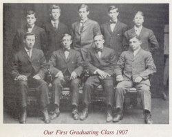 Our First Graduating Class 1907