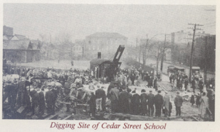 Digging Site of Cedar Street School